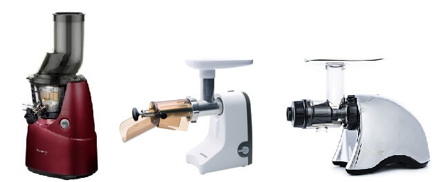 různé typy odšťavňovačů